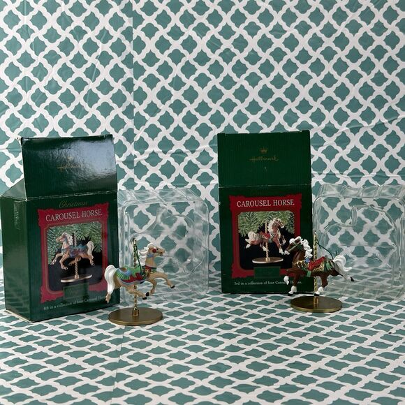 Hallmark Other - Hallmark Carousel Horse series Christmas Ornament Star And Ginger‎  2/4 1989